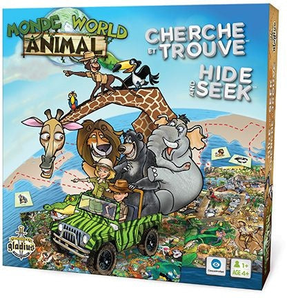 and Seek Animal World Family Board Game, Bilingual, Ages 4+ E8P5 - product image 1