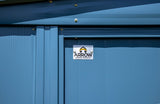 Classic 12x12-ft Blue Grey Corrosion-Resistant Steel Shed Z8K1 - product image 6