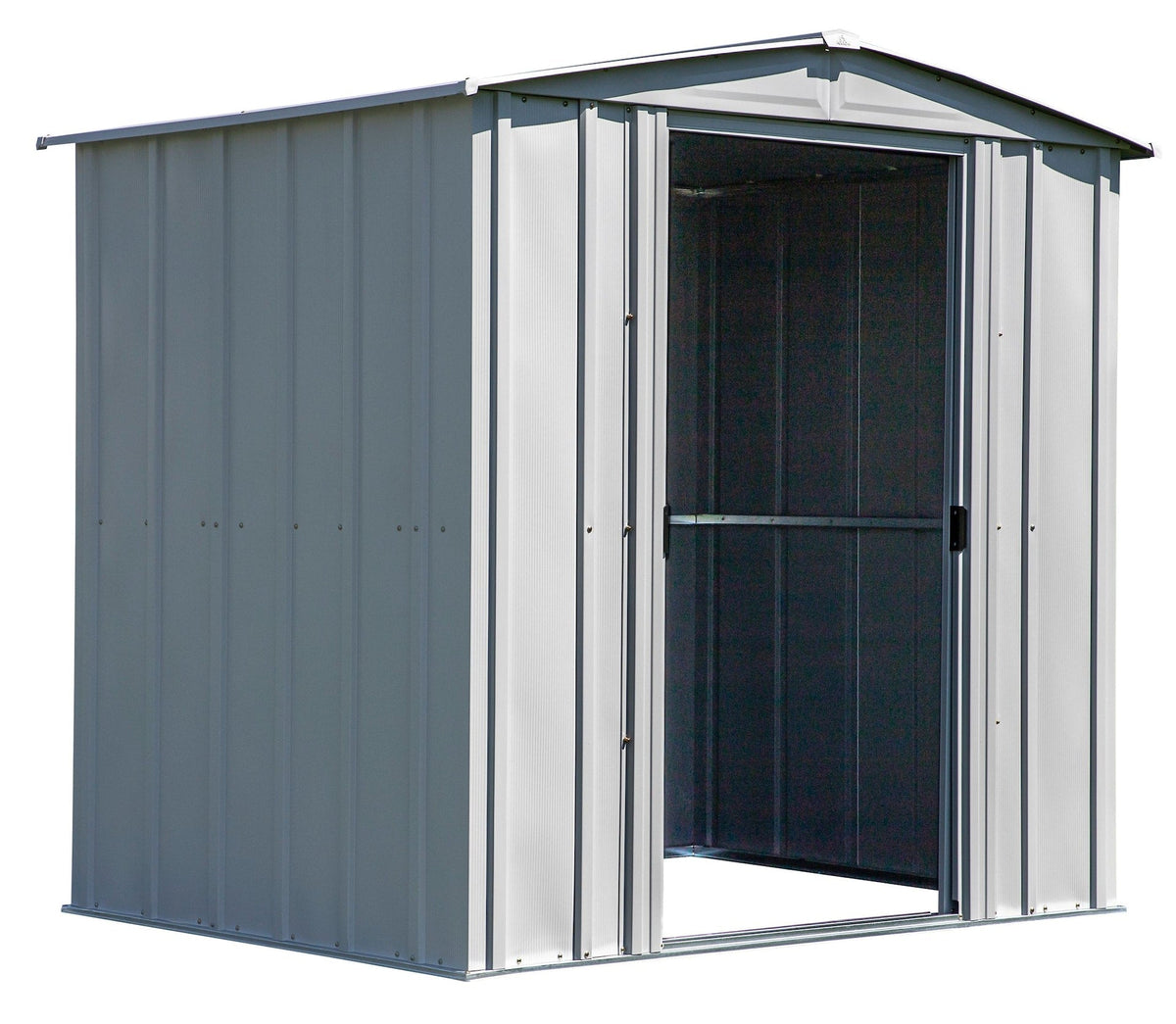 Classic Galvanized Steel Storage Shed, Flute Grey, 6-ft x 5-ft S6M3 - product image 8