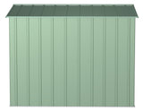 Classic Galvanized Steel Storage Shed, Sage Green, 8-ft x 8-ft Q9E8 - product image 5