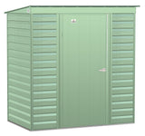 Select Galvanized Steel Storage Shed, Sage Green, 6-ft x 4-ft T4O6 - product image 3