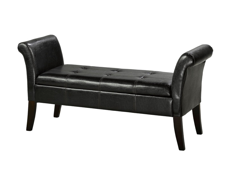 Fabric Tufted Accent Bench with Storage X1C3