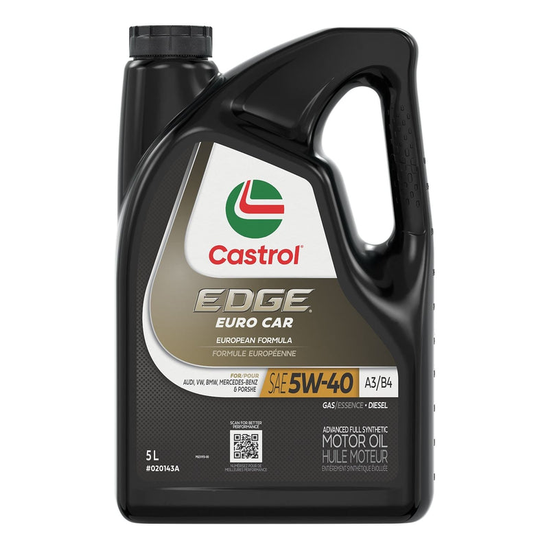 Euro A3/B4 5W40 Advanced Synthetic Engine/Motor Oil, 5-L Y5T2