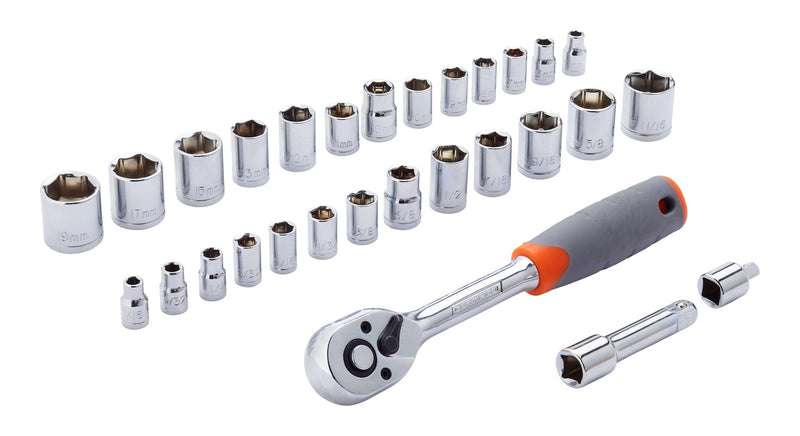 Socket and Ratchet Set, 29-pc Y1H0