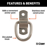 83732 1 x 1-1/4-in Surface-Mounted Tie-Down D-Ring (1,200 lbs) S4A6 - product image 3