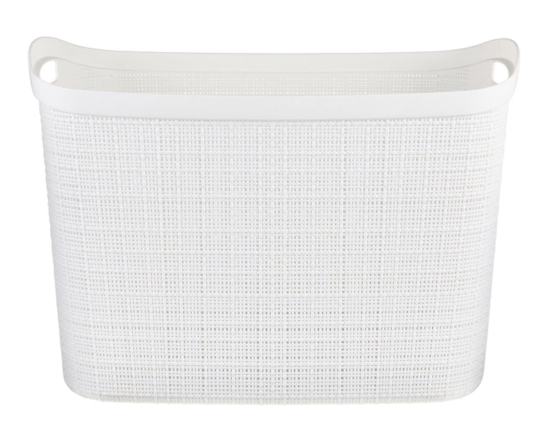 Extra Large Jute Weave Storage Basket, White G8U3