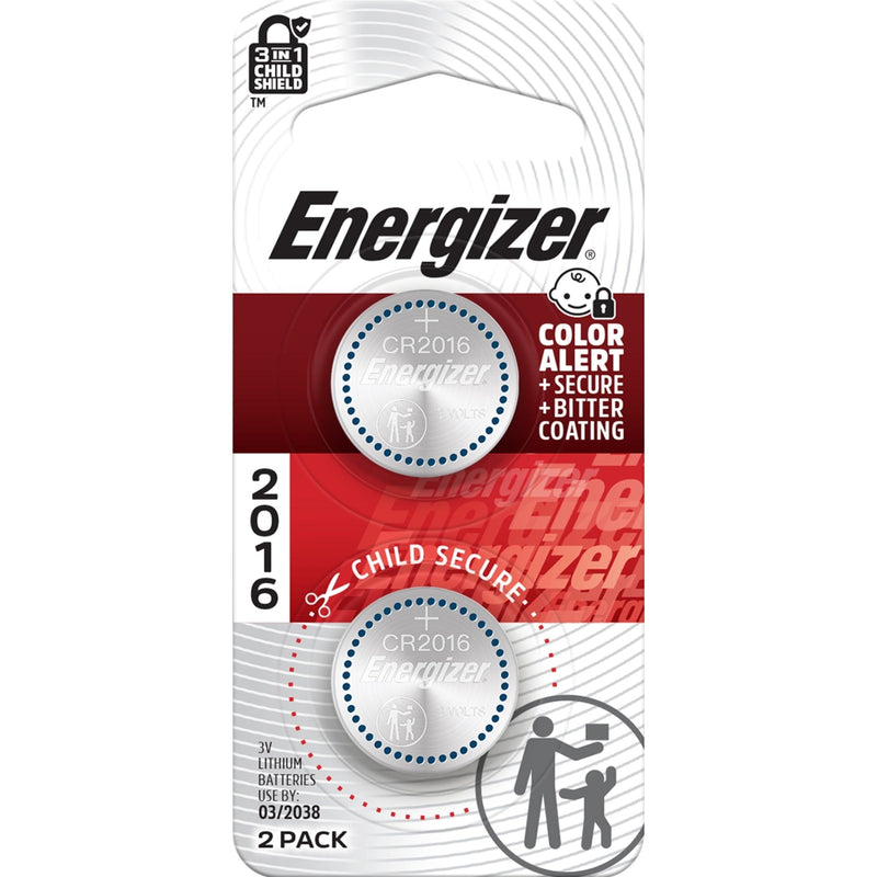 CR2016 3V / 3 Volt Lithium Coin Cell Batteries for Watches & Electronics, 2-pk M3A5