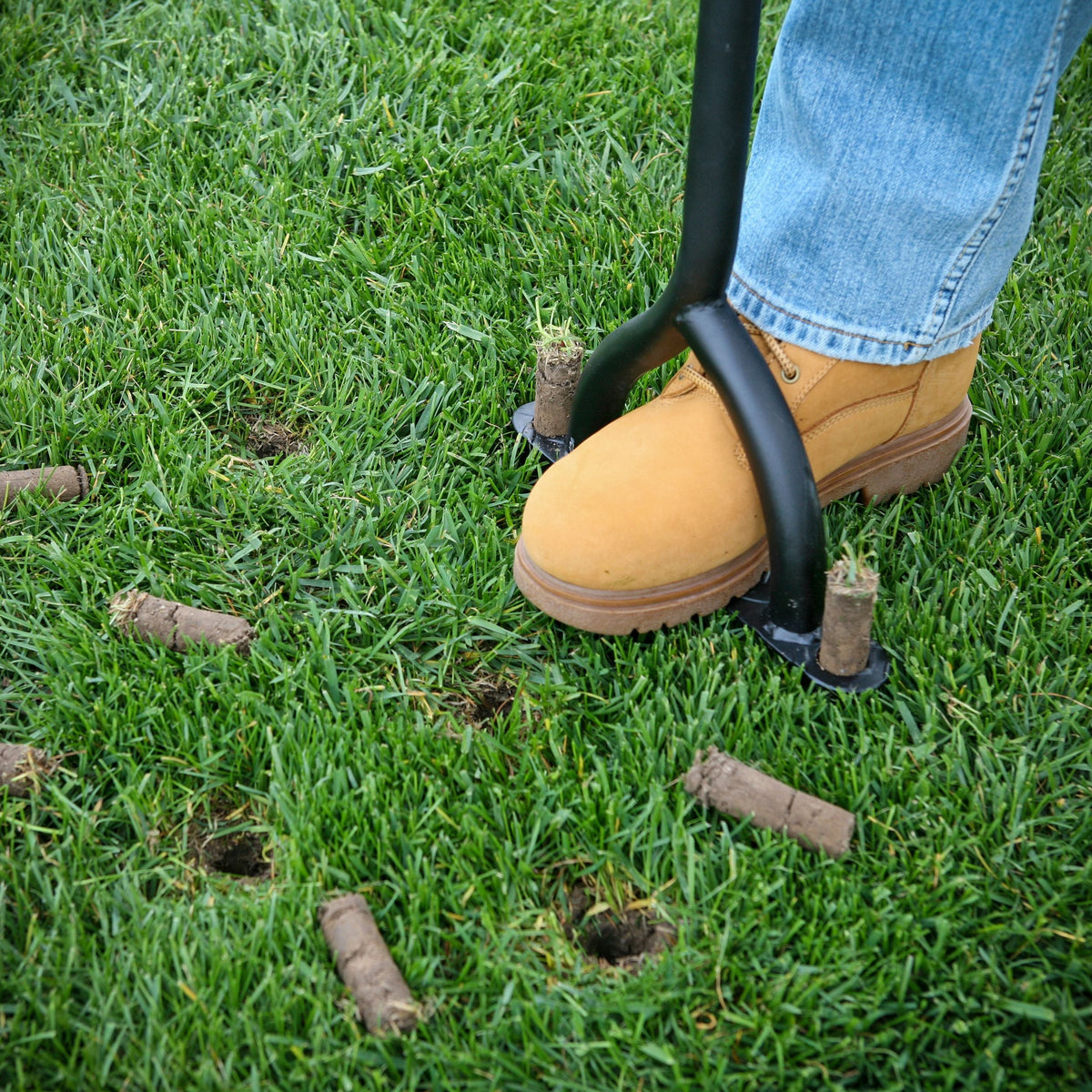 Heavy-Duty Two-Prong Extended Reach Steel Coring Aerator with T-Handle, 38-in C0F8 - product image 6