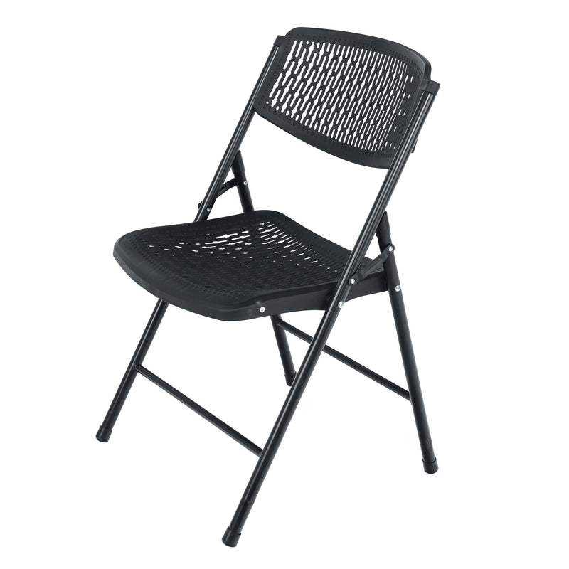 Fabric Flex Chair, Compact & Portable, Black Q9Z0