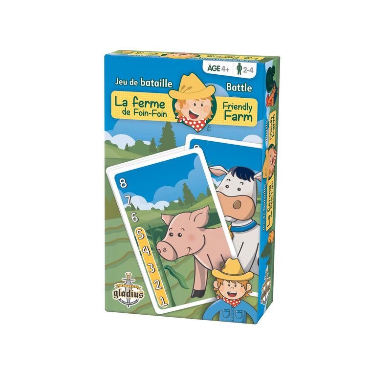 Farm Battle Family Board Game, Bilingual, Ages 4+ D3A8