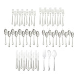 Metrona Flatware Set, Serves 10, 53-pc, Dishwasher Safe E3C3 - product image 1