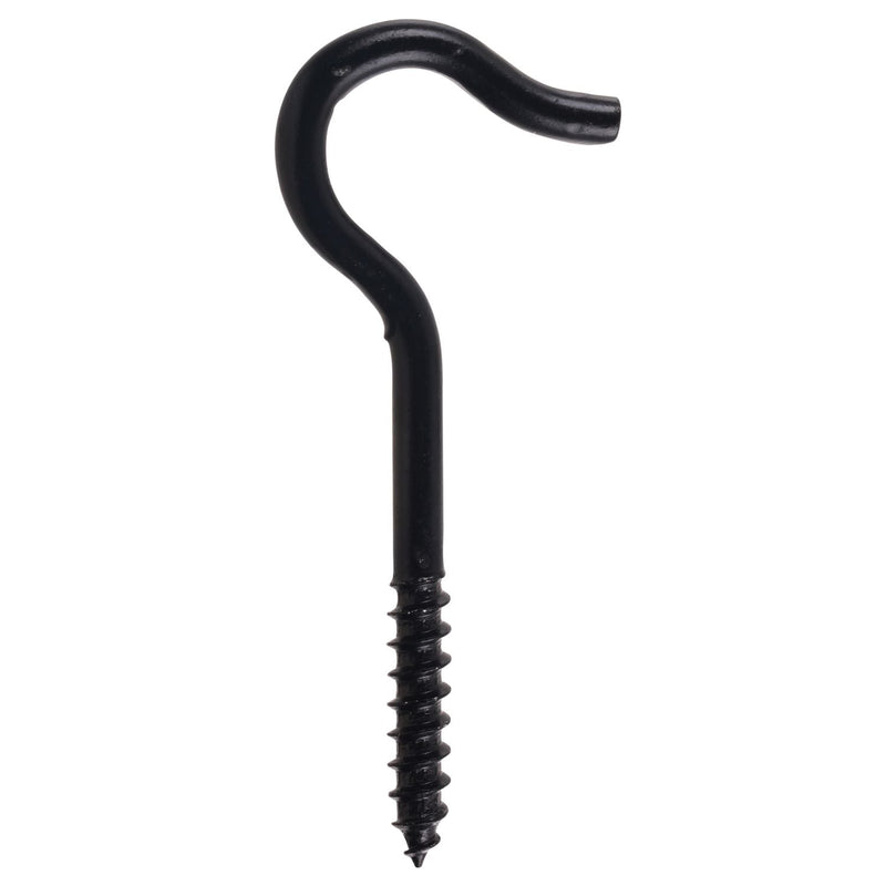 Screw Hook, 3-7/8-in, Black S9I7