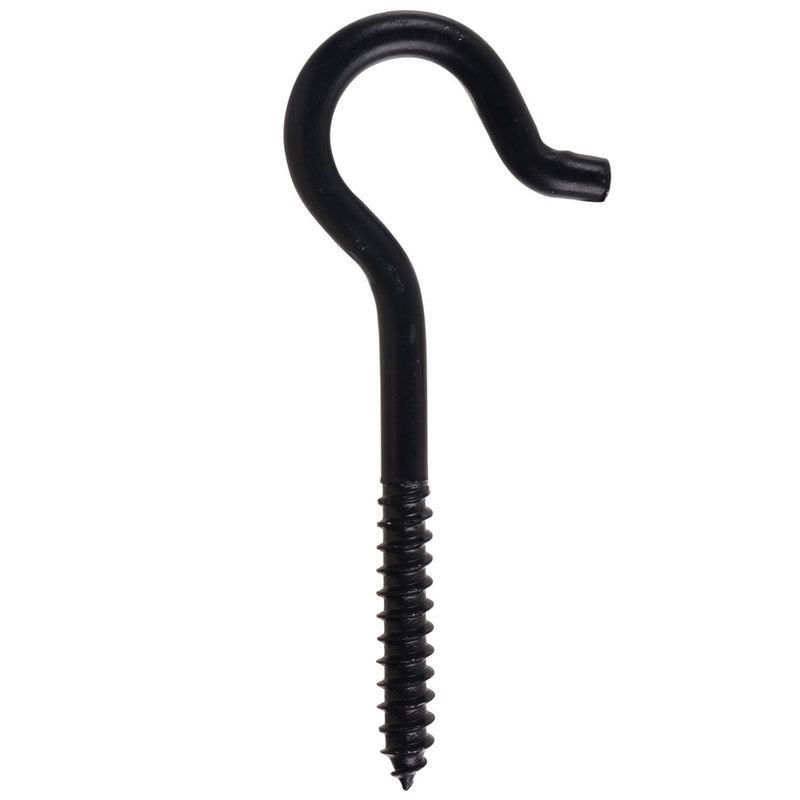 Screw Hook, 4-15/16-in, Black I0H2
