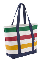 Bay Stripes Signature Canvas Tote Bag, 7.5-in, Navy L4I5 - product image 1