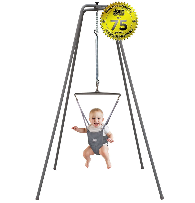 Standing Baby Exerciser with Super Stand, Grey, Ages 3m+ Z0Z6