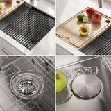 Kore Undermount Stainless Steel Single Bowl Kitchen Sink with Add-Ons, 27x19x11-in F1U6 - product image 6