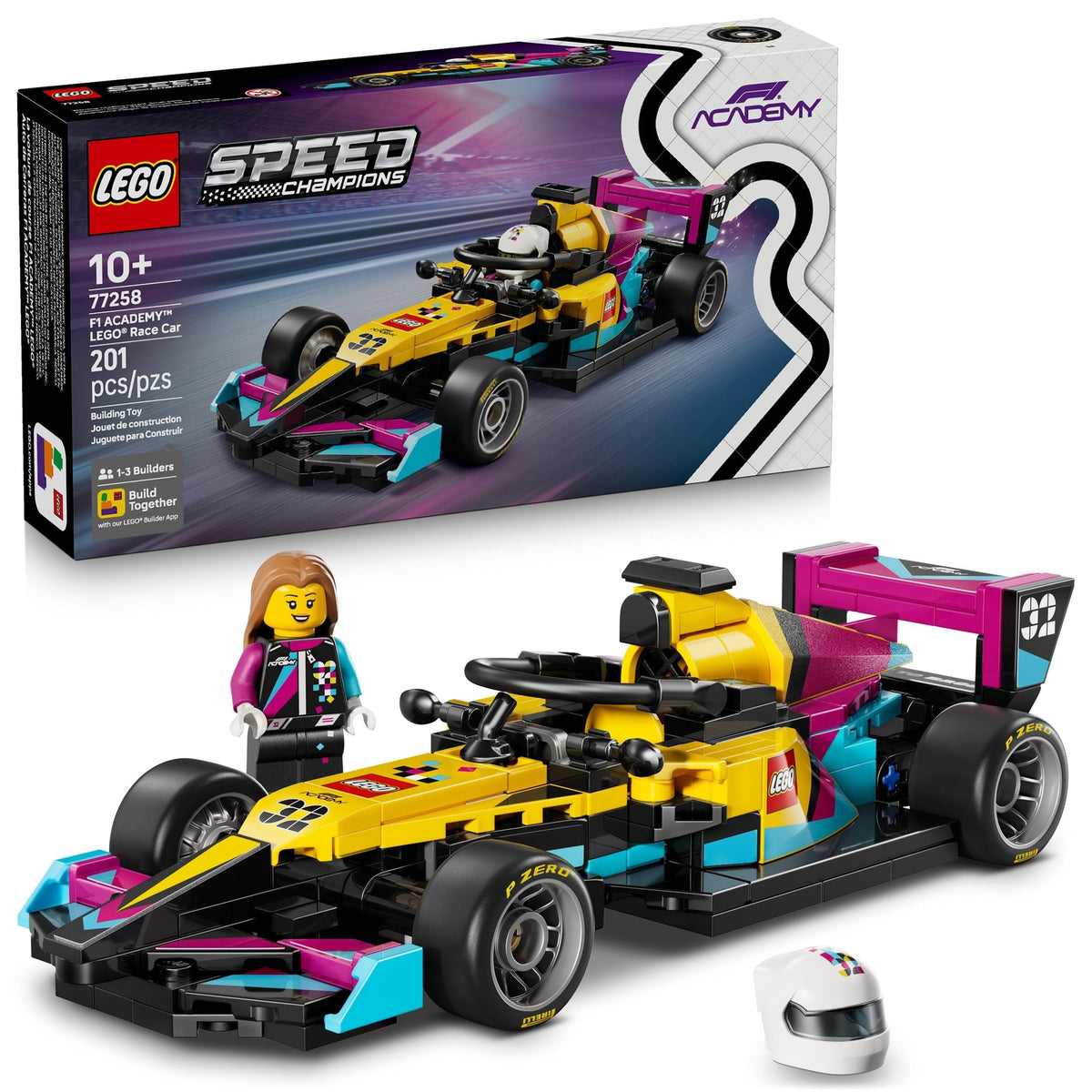 Speed Champions F1 ACADEMY Race Car - 77258, 201-pcs, Ages 10+ H7G0 - product image 1