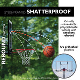 Portable Adjustable Basketball Backboard, Hoop & Net System, 50-in V1P4 - product image 5