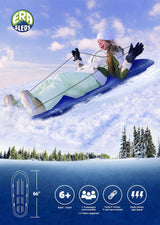 Kids' Large 3-Person Lightweight Plastic Winter Snow Sled/Toboggan V0I5 - product image 4