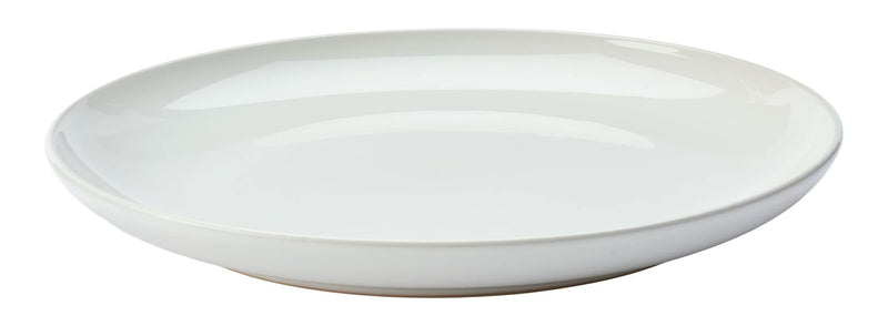 Essential Coupe Stoneware Dinner Plate, 1-pc, Bright White H7N3