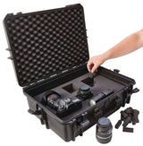 Portable IP67 Waterproof Case/Tool Box with Foam Layers, Black, Large, 22-in C2K3 - product image 6