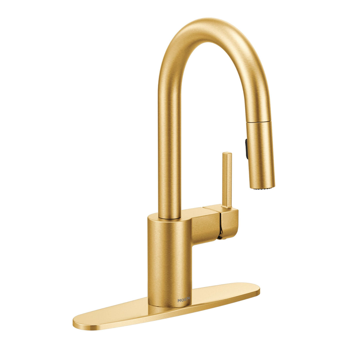 Align Single Handle High Arc Pull Down Sprayer Bar Faucet, Brushed Gold H1O0 - product image 1