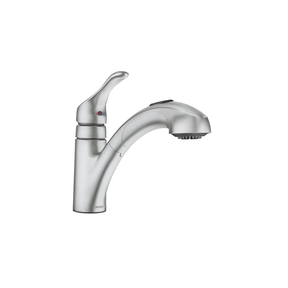Renzo Single-Handle Pull-Out Kitchen Faucet, Spot Resist Stainless P6U7 - product image 1