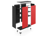 Bold Series 24-Gauge Steel RTA Storage Locker with 3 Shelves, Black/Red, 30-in U3A7 - product image 1
