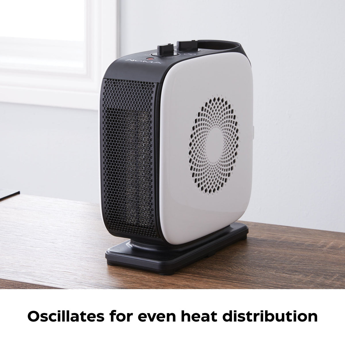 Portable Oscillating Portable Ceramic Space Heater withThermostat, 1500W, White D1R3 - product image 8