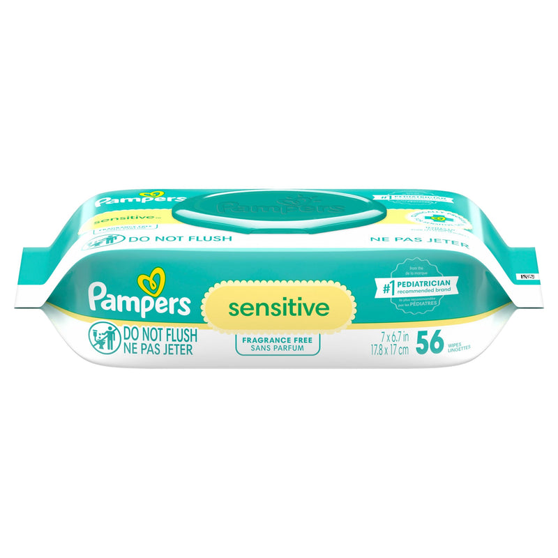 Sensitive Baby Wipes 1X Pop-Top, 56 Count B4H0
