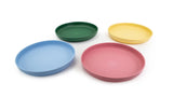 Reusable Plastic Tumbler Plates, BPA Free, Recyclable Material, Suitable for Kids, 4-pk X0G5 - product image 1