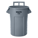 Commercial Wheeled Brute Circular Outdoor Garbage Can, Grey, 121-L C6N9 - product image 2