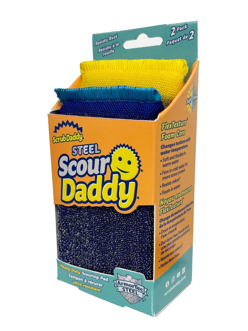 Scour Daddy Multi-Surface Steel Scouring Pads, 2-pk N1X6