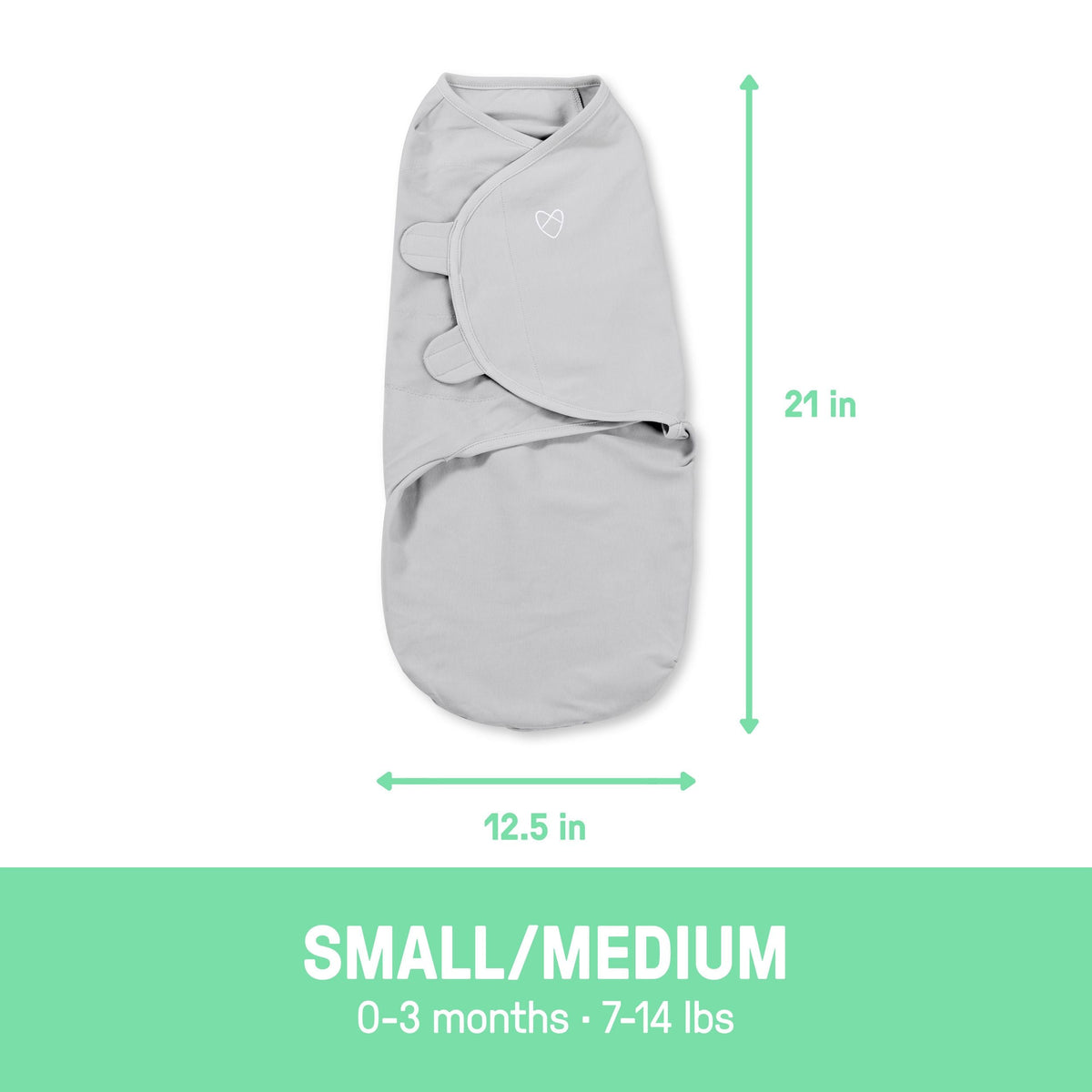 Original Swaddle Adjustable Baby Wrap with Quick Change, Born Free, Size S/M, Ages 0-3m, 3-pk Y0R7 - product image 6