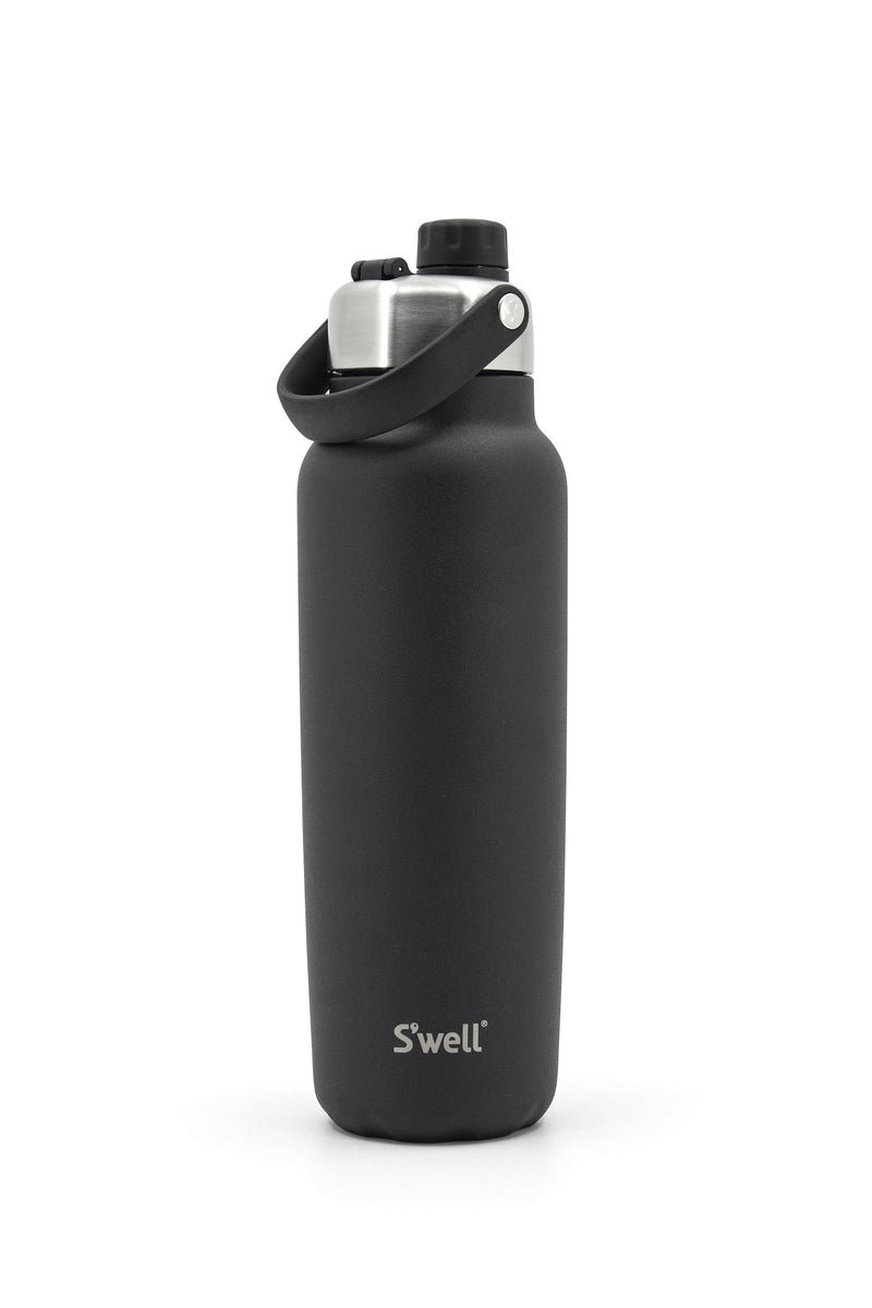 Explorer Insulated Stainless Steel Hydration Bottle, 40-oz, Black, with Chug Lid, BPA Free N2E1