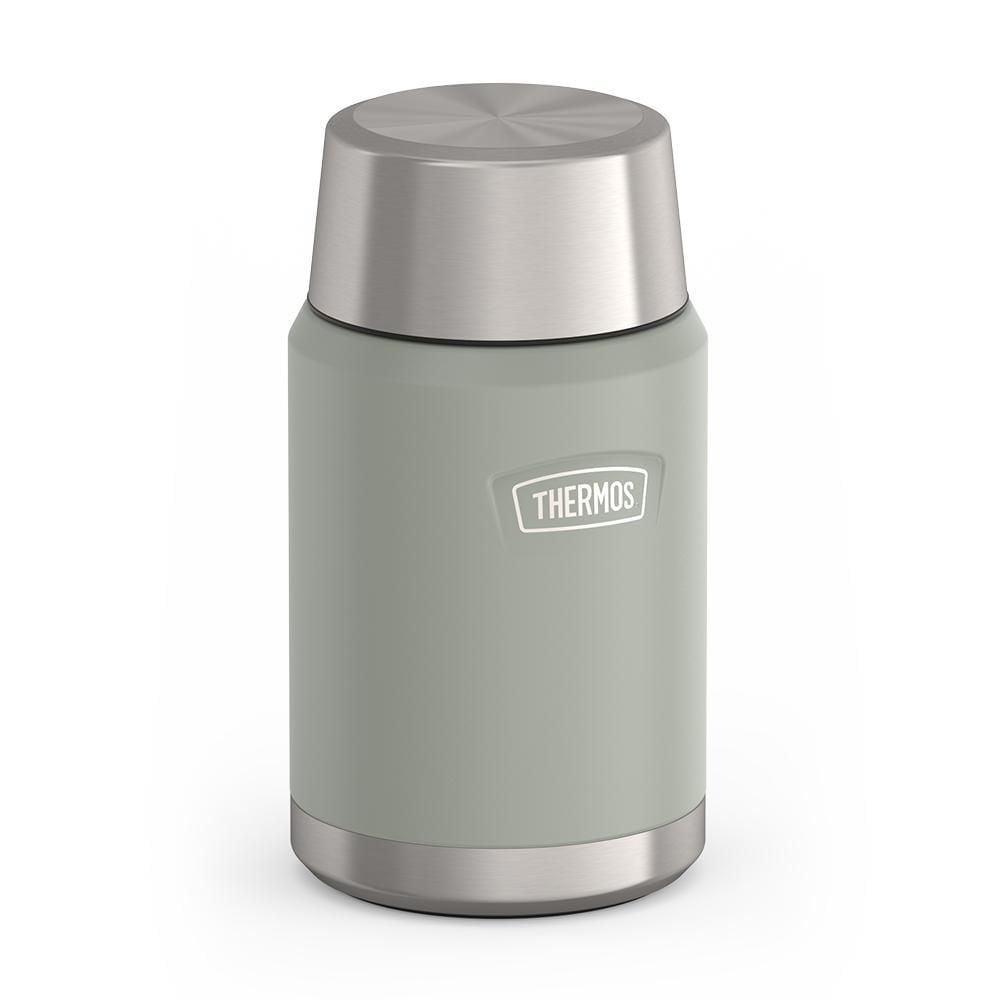 Stainless Steel Food Storage Flask Jar, 24-oz (710-mL), River Rock, with Spoon N7Q5 - product image 1