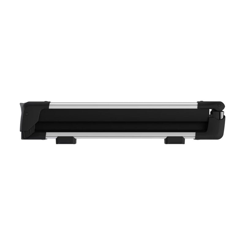 SnowPack Stainless Steel Roof Top Mount Ski/Snowboard Rack, Medium, Black, 2-pc P4X6