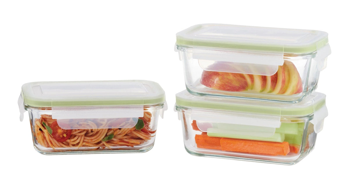Glass Clip Leakproof Lid Food Storage Container, 485 mL, 3 Count O3B3 - product image 1