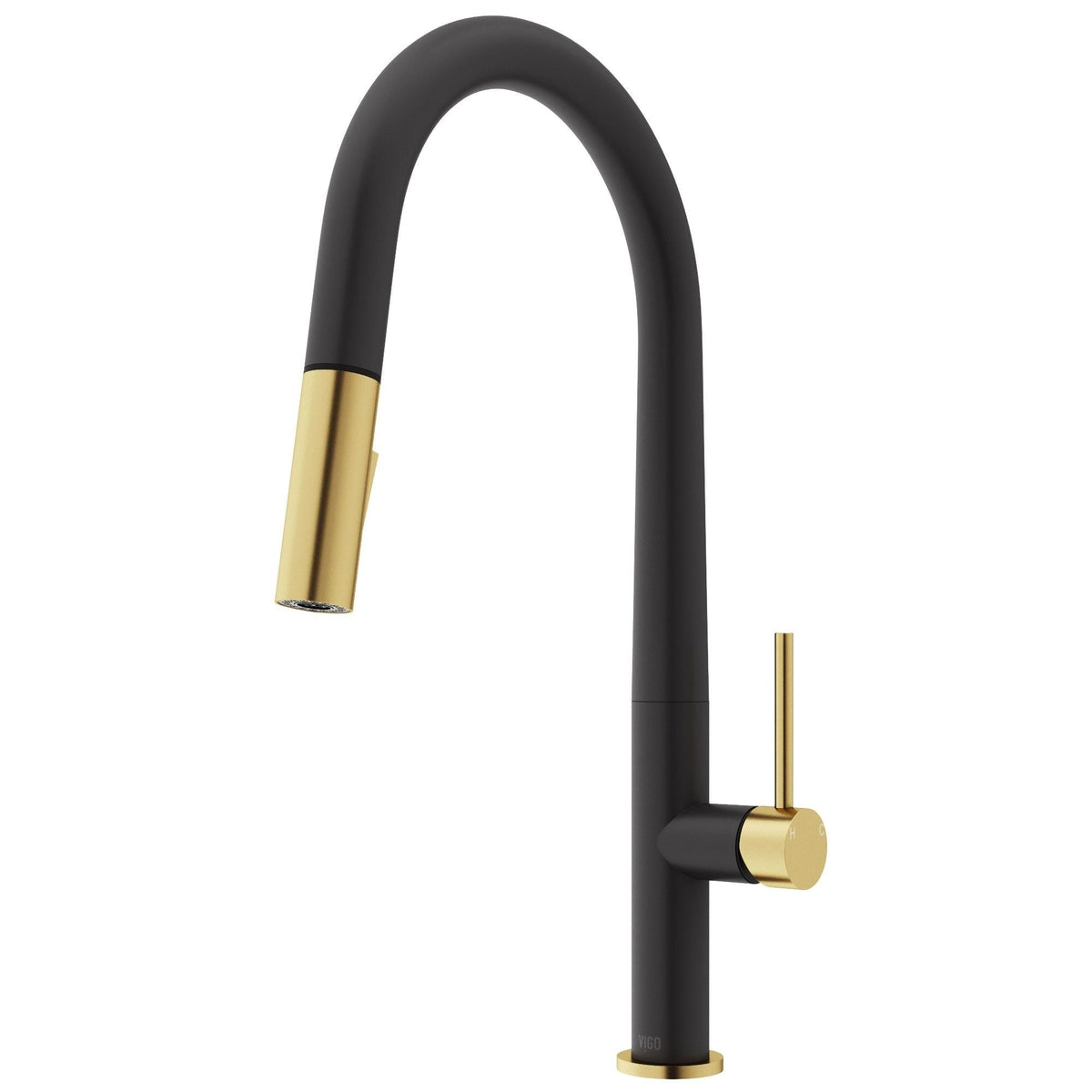 Greenwich 18-in Single-Handle Gold/Black Kitchen Faucet X4M2 - product image 1