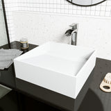 Starr Modern MatteStone 15x15-in Deep White Bathroom Sink/Basin with Square Vessel M3K2 - product image 7